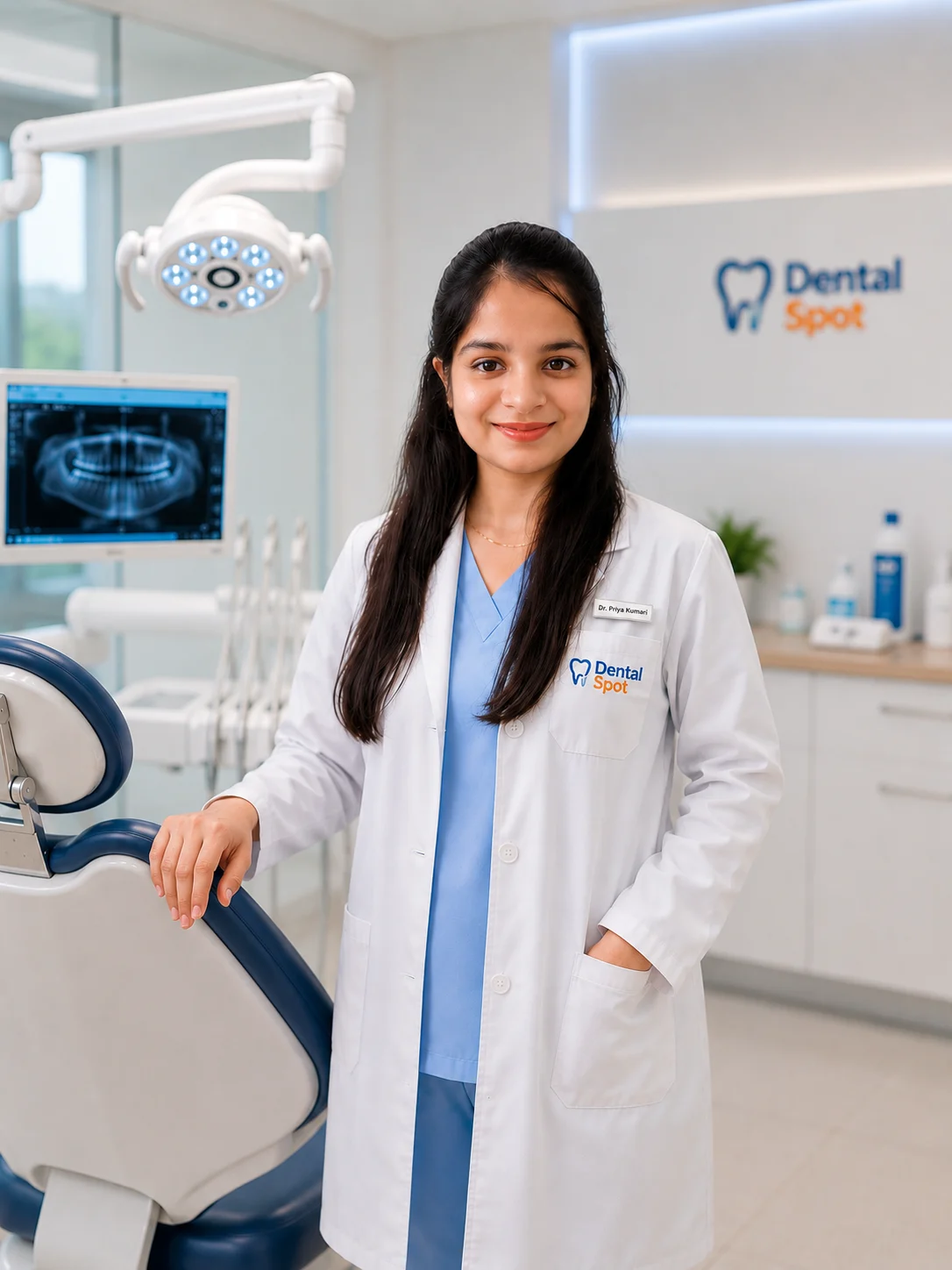 Portrait of Dr. Priya Kumari, founder of Dental Spot Patna